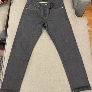 Uniqlo slim selvage denim jeans  waist 32”